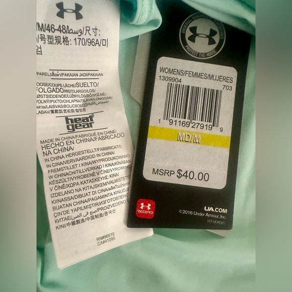 Under Armour Women's Bluish green Tank Top - Picture 3 of 3